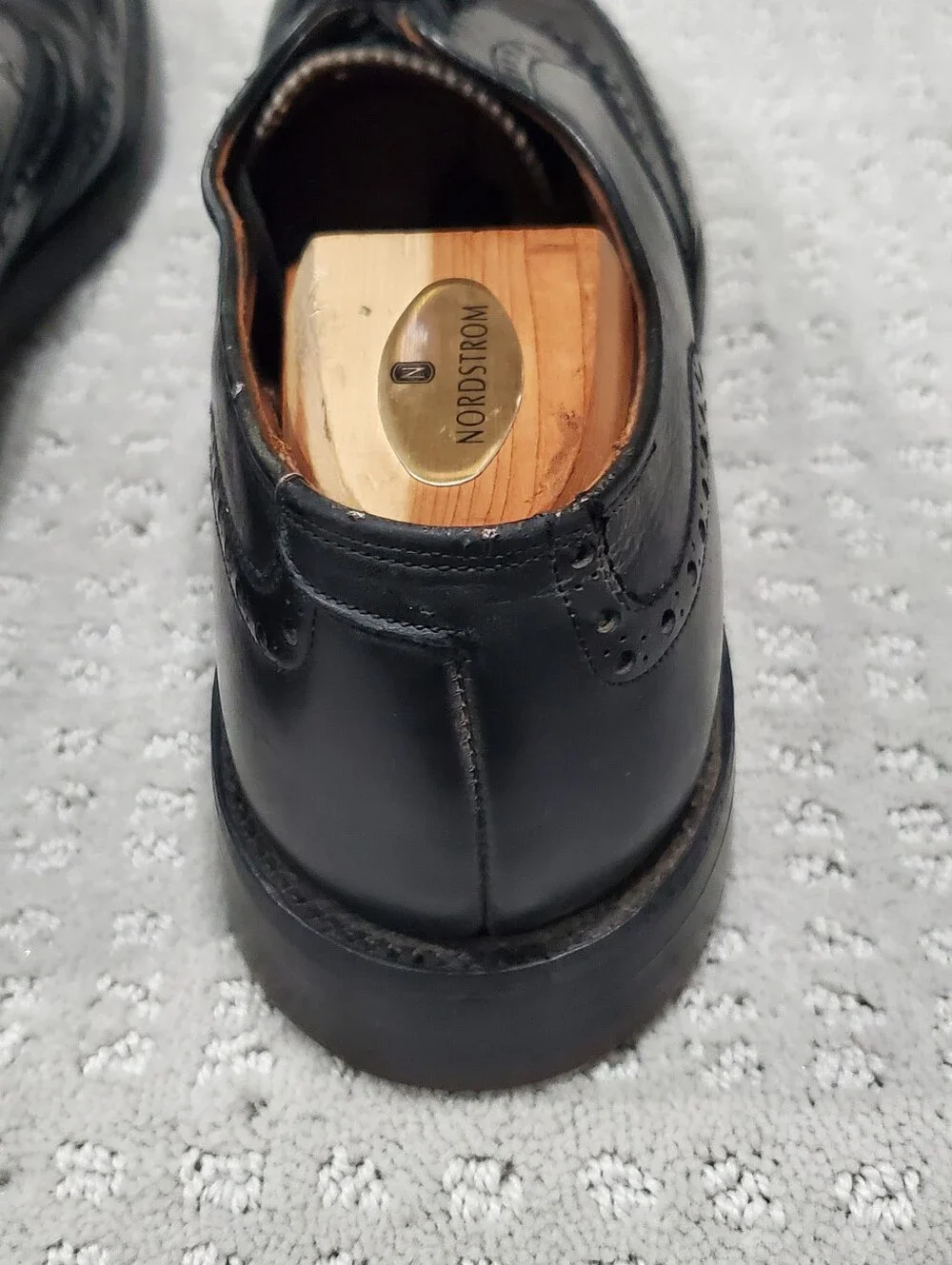 Allen Edmonds Boulevard Black Leather Golf Shoe Men Size 11 4A Rare